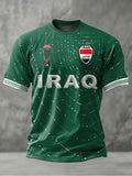 Men's Iraqi Football Casual T-shirt