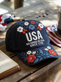 Retro No King Pattern Print Casual Baseball Cap