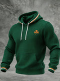 Men's St. Patrick's Day Shamrock Hoodie with Pockets