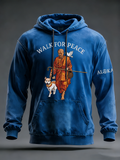 Men's Walk For Peace Oversized Drop-Shoulder Hoodie With Pockets