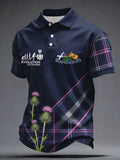 Men's Scotland Rugby Lover Printed Casual Tops
