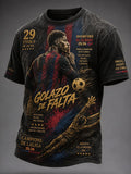 Men's Barcelona Football Lover Printed T-shirt