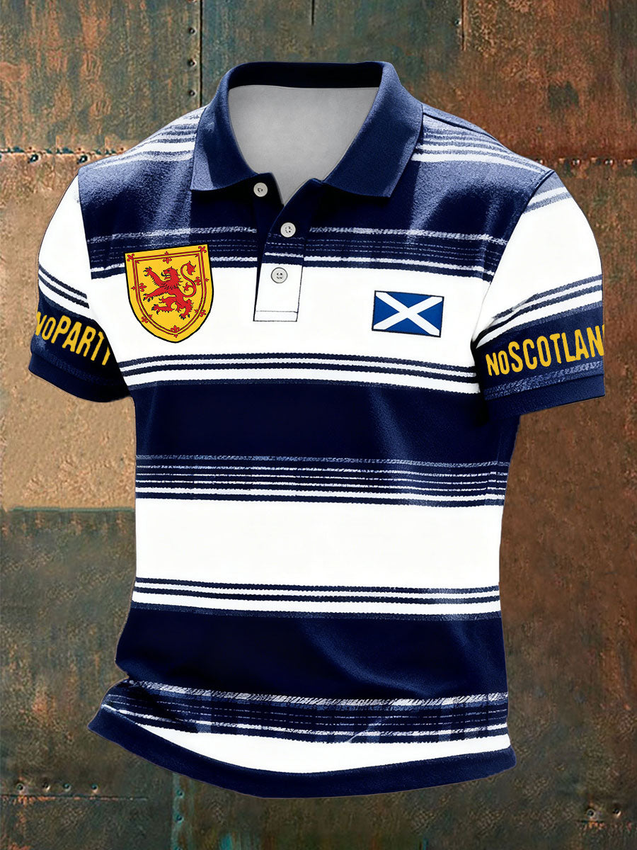 Men's Scotland Football Lover  Printed Casual Tops