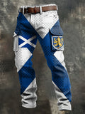 Men's Scotland Football Lover  Printed Pocket Cargo Pants