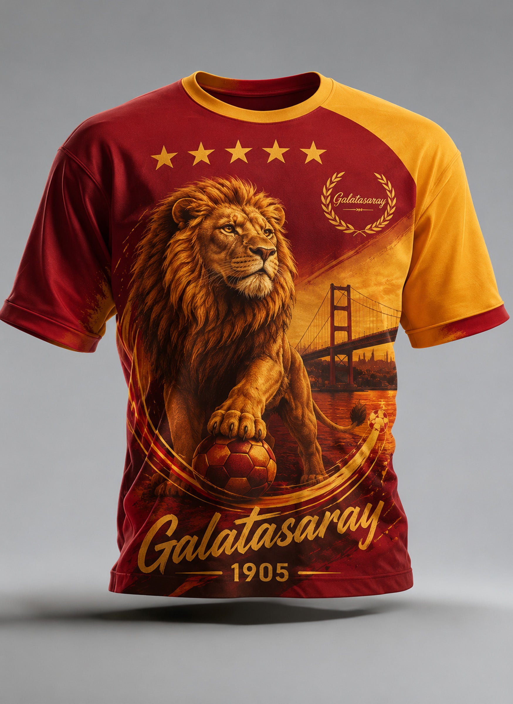 Men's Galatasaray Football Match Art Print T-Shirt