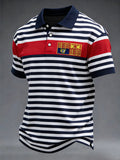 Men's Casual Striped Print Shirt