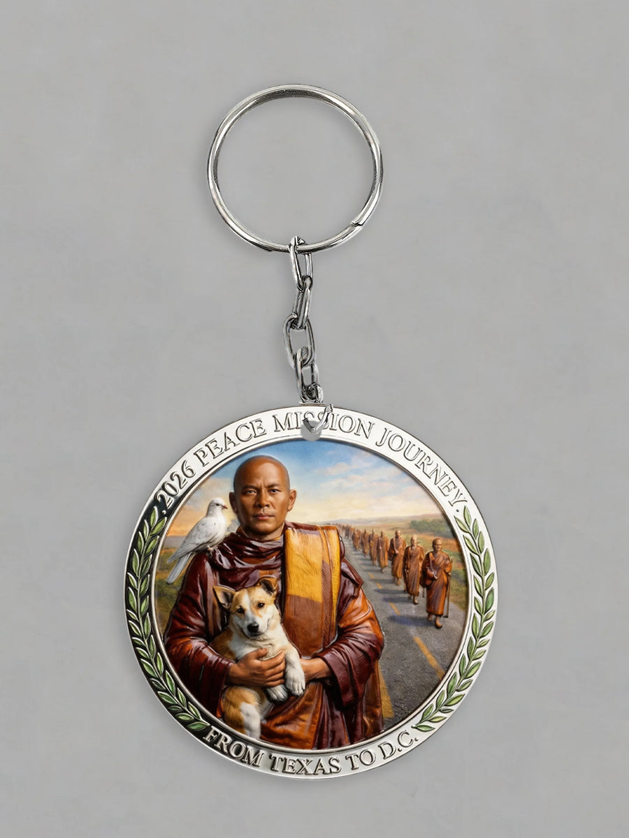 Walk For Peace Round  Acrylic Keychains