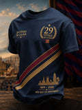 Men's Spain Orgull Blaugrana Football Lover Art Printed T-shirt