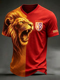 Men's Turkey Football V-Neck T-Shirts
