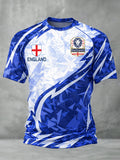 Retro British-Style  Football Fan Art Print Casual Jersey