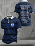 Men's Scotland Football Lover  Printed Casual Tops