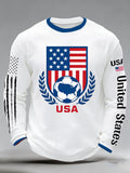 Men's 2026 Usa Support Printed Fan T-Shirt
