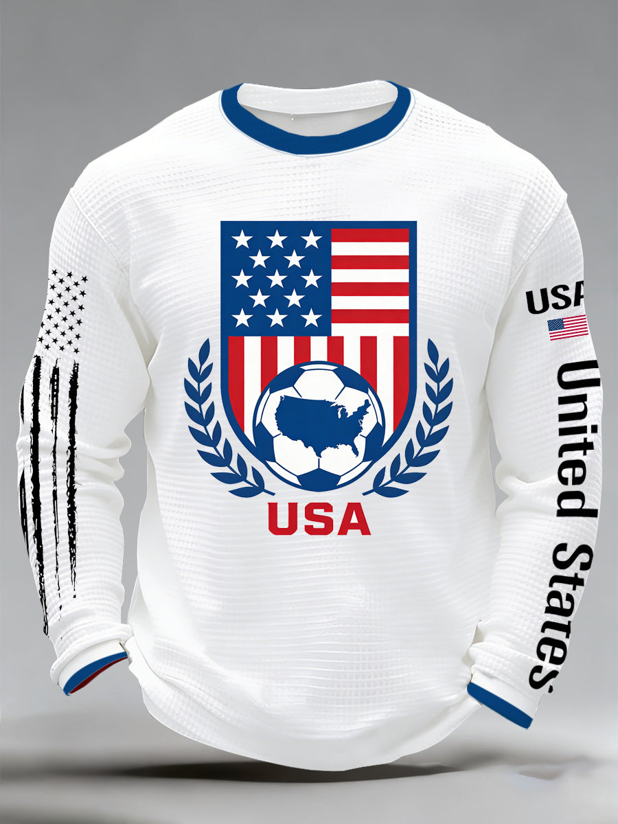 Men's 2026 Usa Support Printed Fan T-Shirt