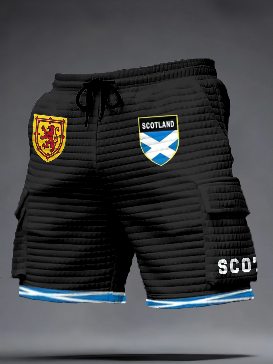 Men's Scotland Football Lover  Printed Shorts