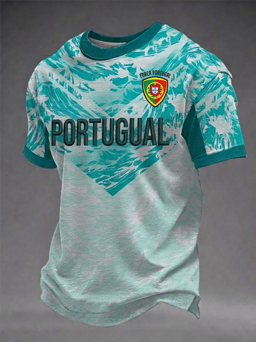 Men's Portugal Football Short Sleeve T-shirt