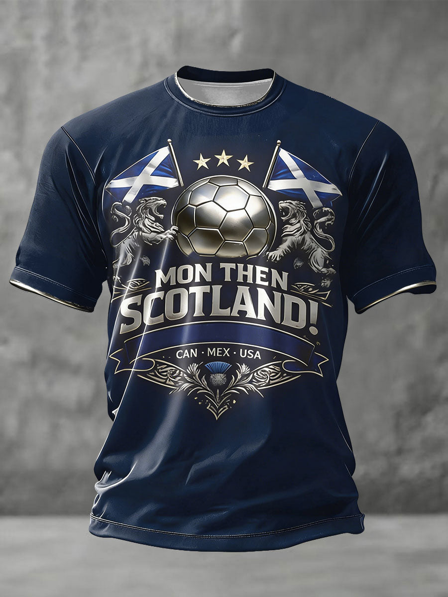 Men's Scotland Football Lover  Printed T-shirt