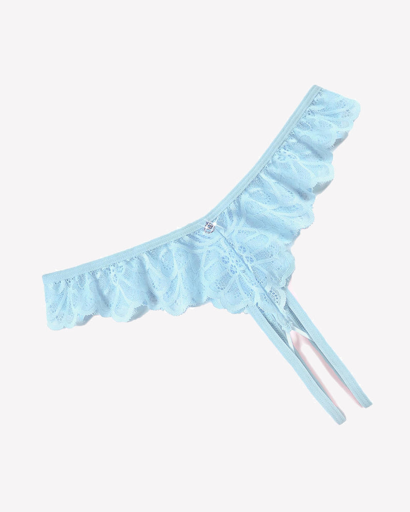 Lace Panties Criss Corss Thong
