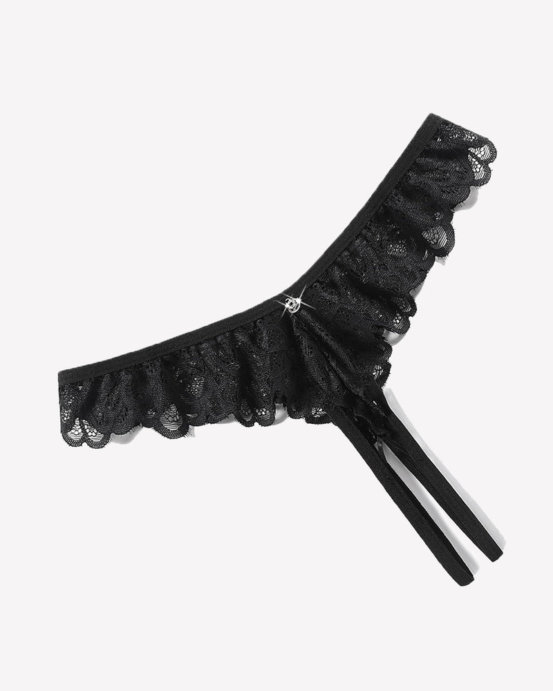Lace Panties Criss Corss Thong