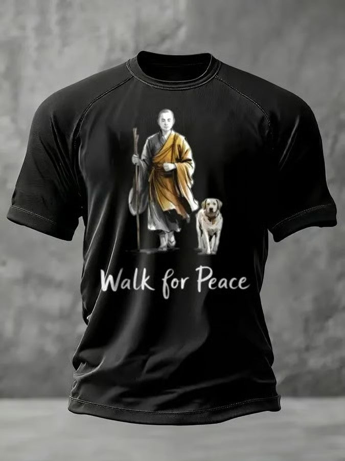 Men's Walk For Peace Aloka Printed T-shirt