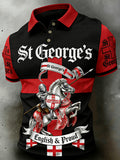 Men's St. George's Day Print Polo Shirt