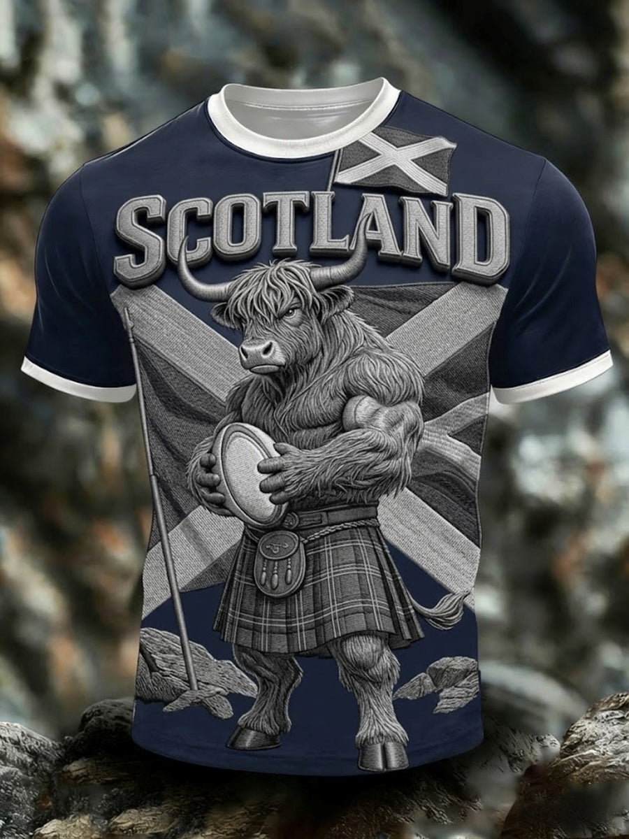 Unisex  Scotland We'll Be Coming 2026 Rugby Lover  Printed T-shirt