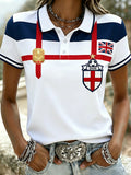 Retro British Football Fan-Style Casual Jersey