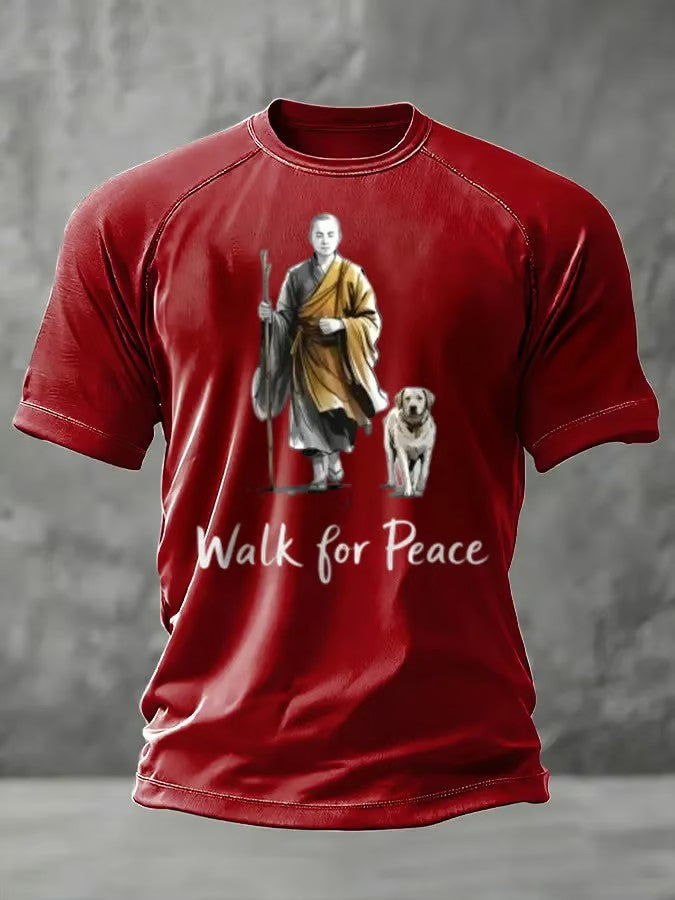 Men's Walk For Peace Aloka Printed T-shirt