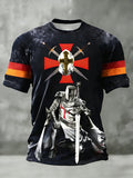 Men's  Retro St George's Day  Casual Short-Sleeve T-Shirt