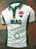 Men's Iraqi Football Print Casual Top