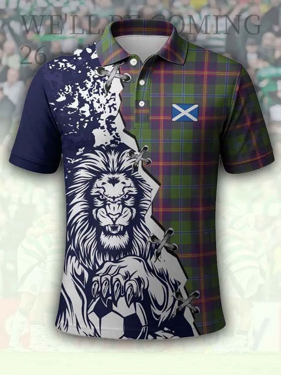 Men's Scotland Football Lover  Printed Casual Tops