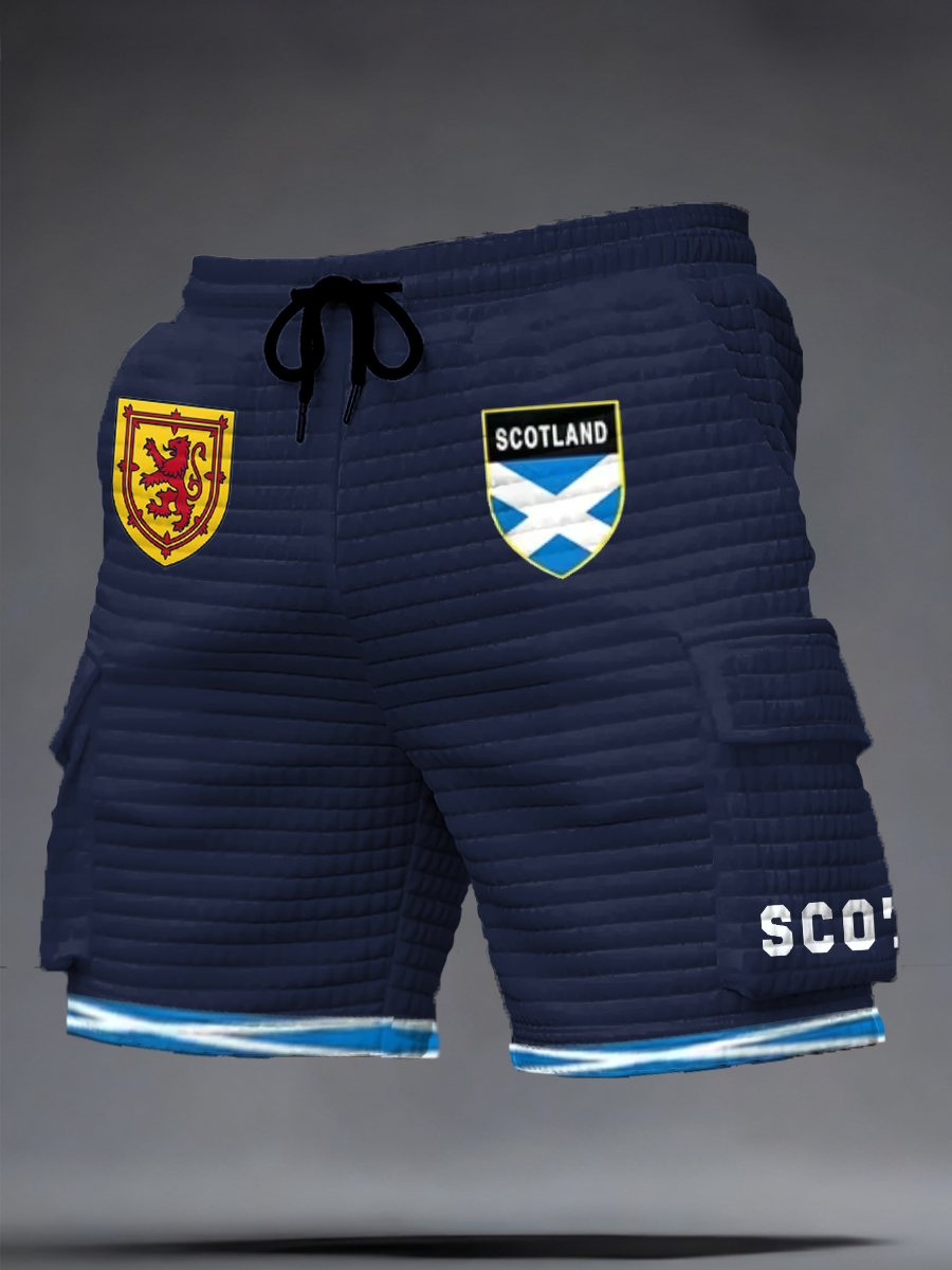 Men's Scotland Football Lover  Printed Shorts