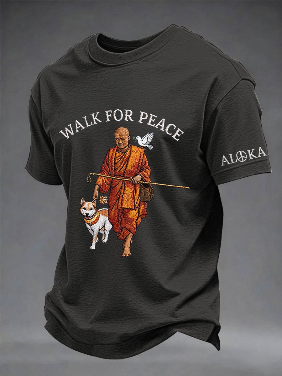 Men's Walk For Peace Short-sleeved T-shirt