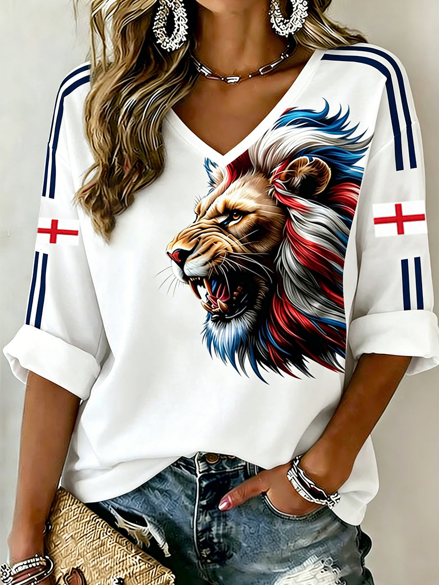 Retro British Football Fan-Style Casual Jersey