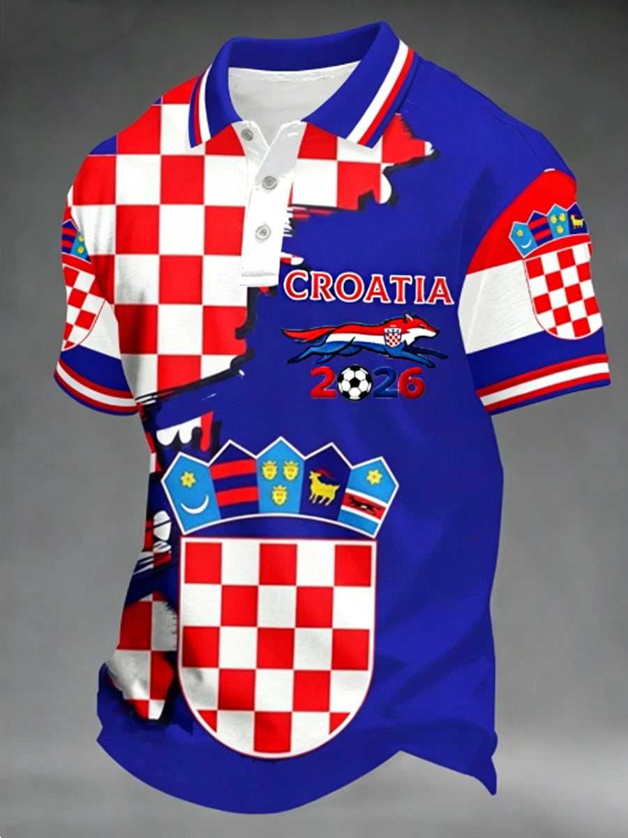 Men's Croatia   2026 polo shirt