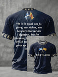 Men's Scotland Football Lover  Printed T-shirt