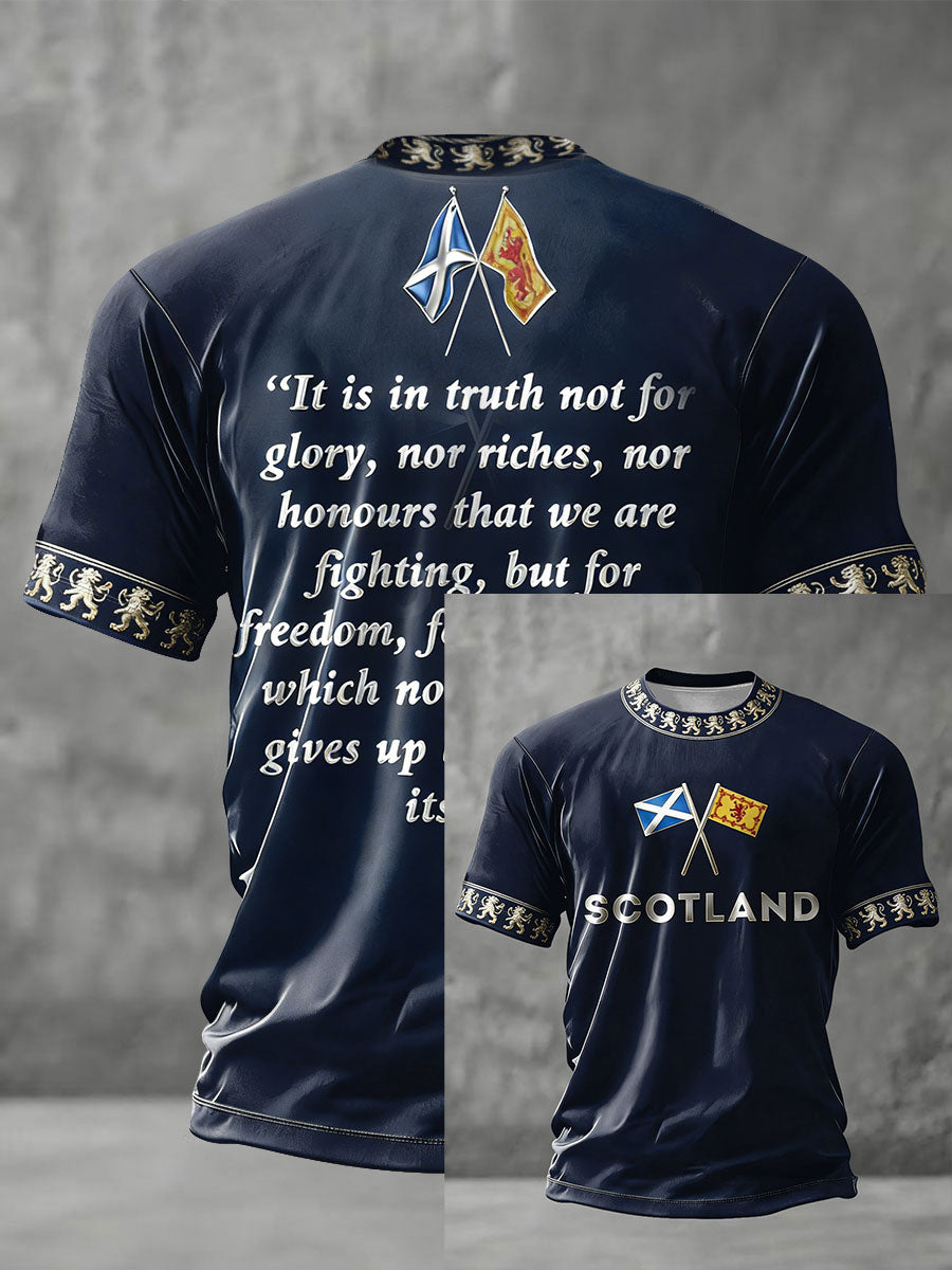 Men's Scotland Football Lover  Printed T-shirt