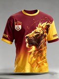 Men's Turkish Football Galatasaray Cheerleading Art Print T-Shirt