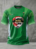 Men's Iraqi Football Casual T-shirt