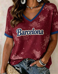 Women's Fc Barcelona Art Print T-Shirt