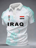 Men's Iraqi Football Print Casual Top