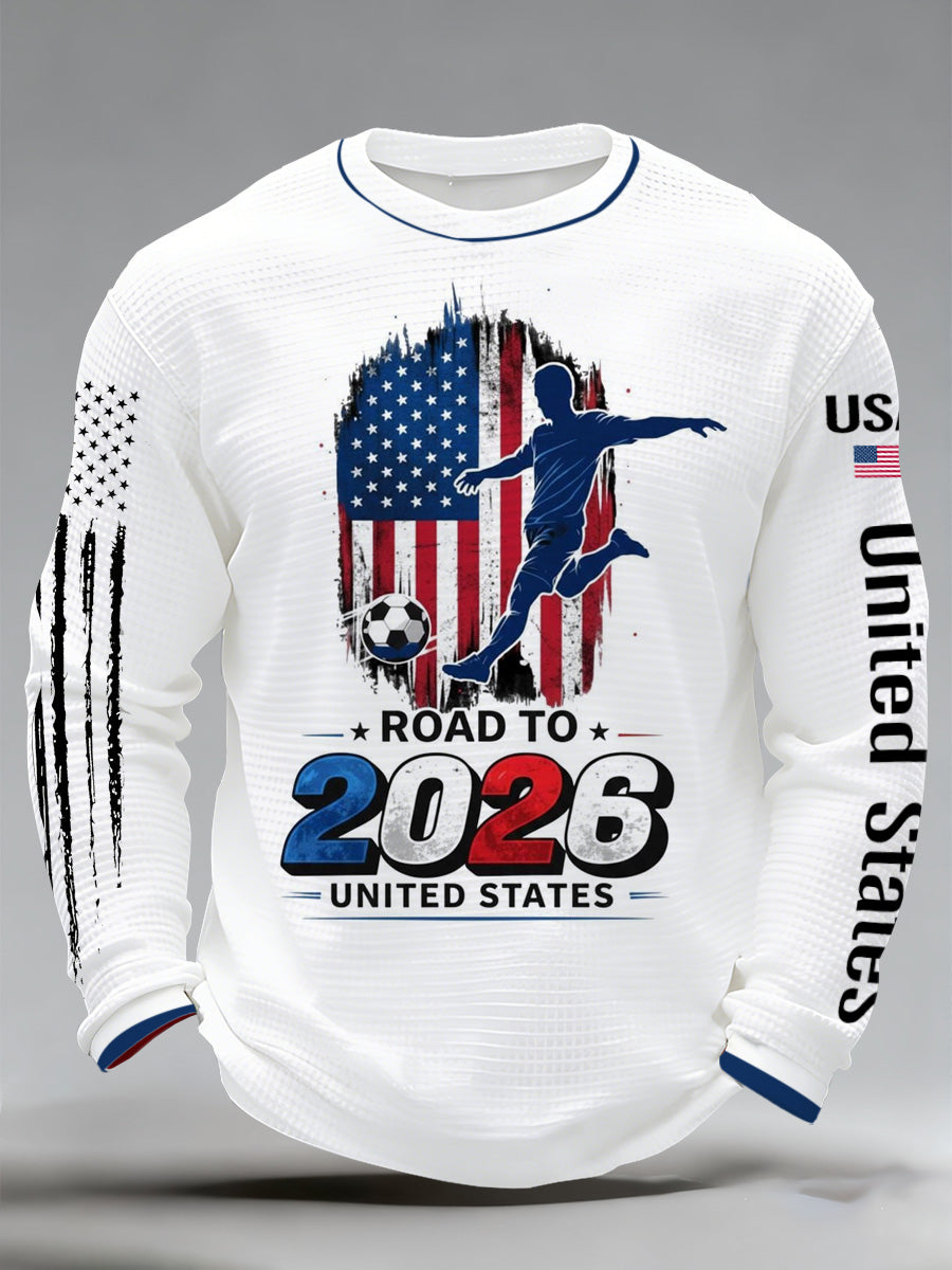 Men's 2026 Usa  Support Printed Fan T-Shirt