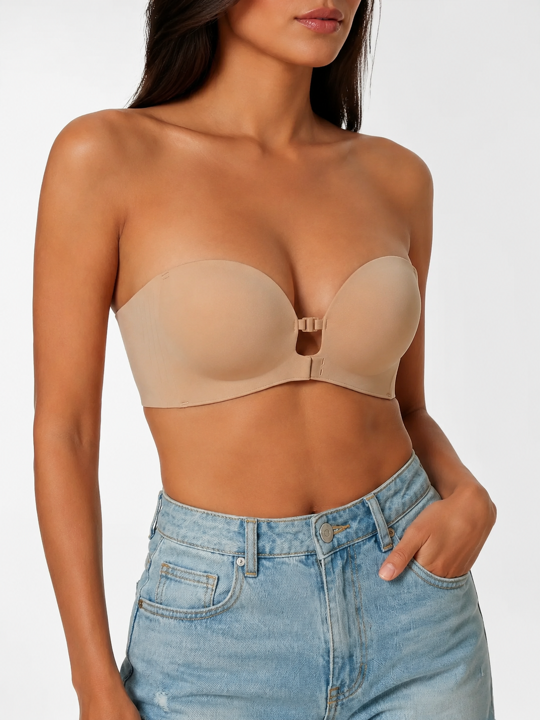 LunaLift Seamless No-Slip Strapless Bra