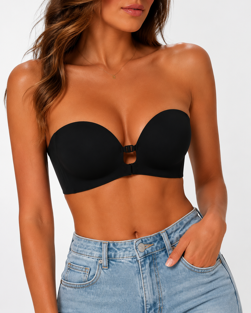 LunaLift Seamless No-Slip Strapless Bra